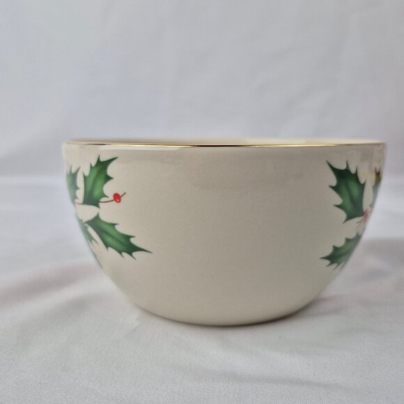 Lenox Holiday Bowl American By Design Holiday Pattern 16 oz - Picture 5 of 16